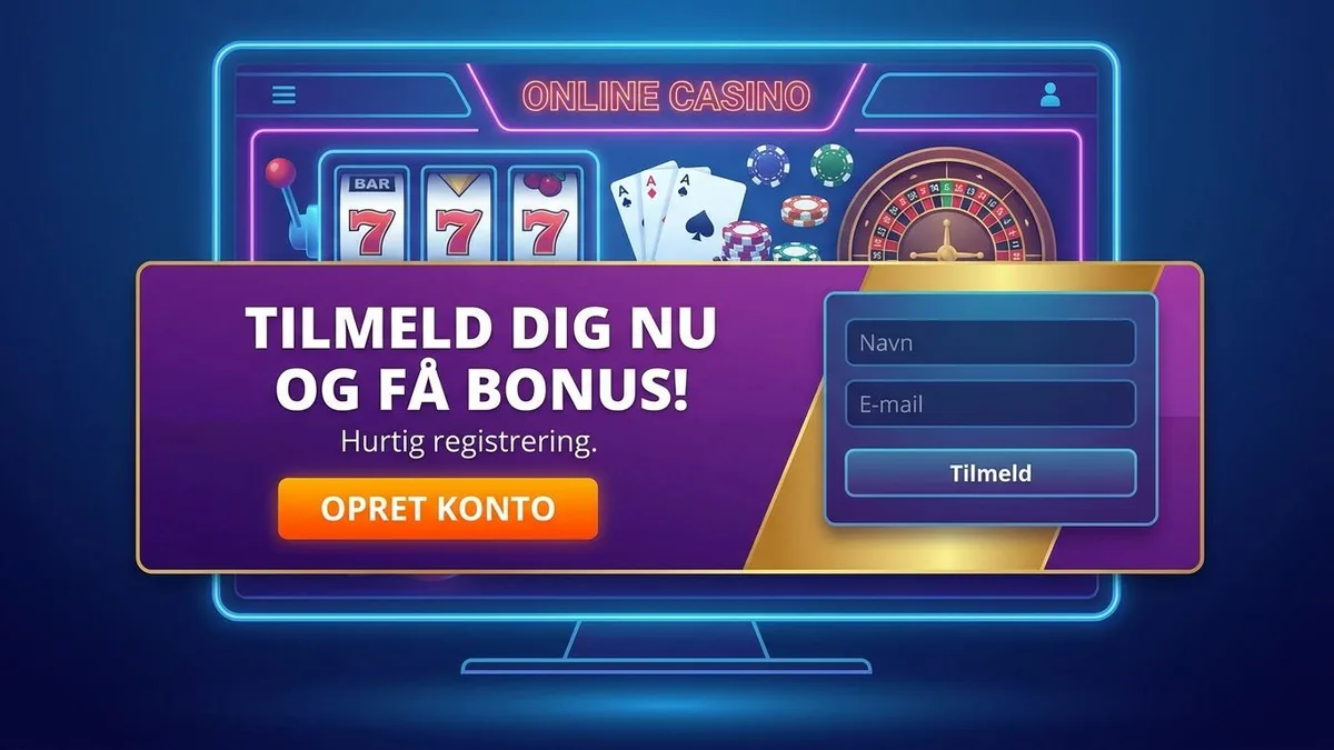 Tilmeld dig med bonus